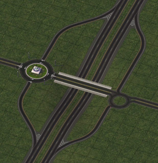 Smaller footprint of on-slope pieces allows networks to be placed adjacent to them